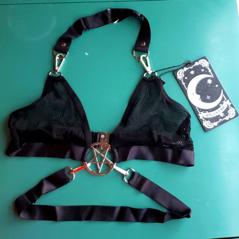 Hell Kitty Fishnet Bralet